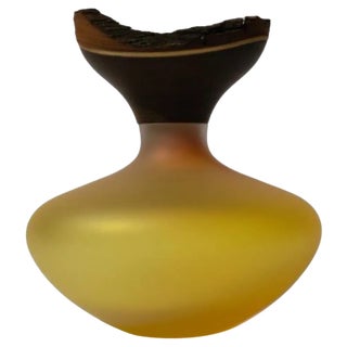 Bloom Stacking Satin Amber Vase by Pia Wüstenberg For Sale