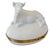 French 1980s French Blanc De Chine Porcelain Reclining Cow Limoges Box by Chamart For Sale - Image 3 of 8