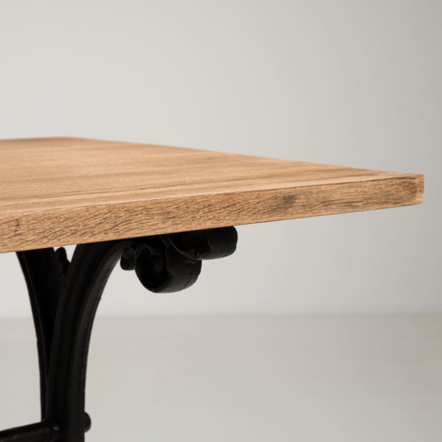 Cast Iron Bistro Side Table, Antique, France, 20th Century For Sale In Greensboro - Image 6 of 18