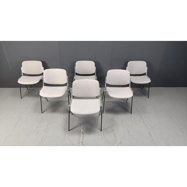 Vintage DSC 106 Side Chairs by Giancarlo Piretti for Castelli, 1970s, Set of 6 For Sale - Image 17 of 18