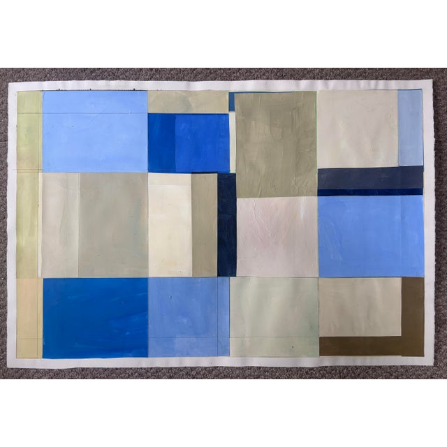 Discover the allure of contemporary art with this stunning 26x40" original collage painting, expertly crafted to bring...
