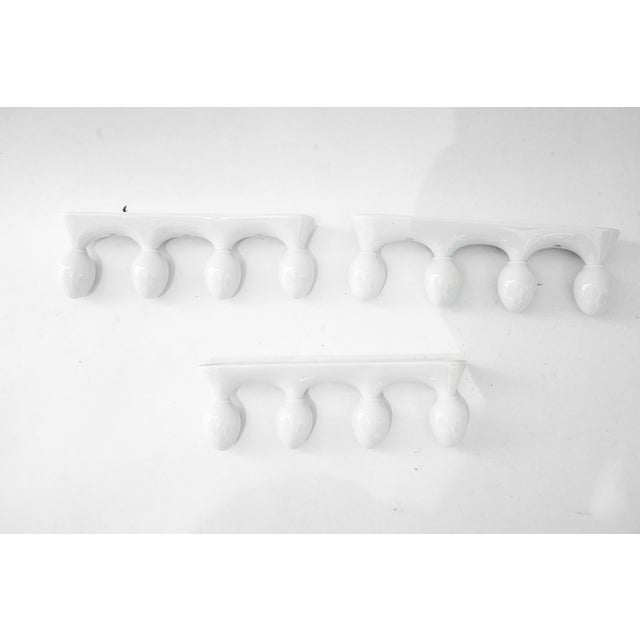 Ceramic Porcelain Kitchen Wall Mount Hooks, Vienna, Austria, 1920s, Set of 3 For Sale - Image 7 of 8
