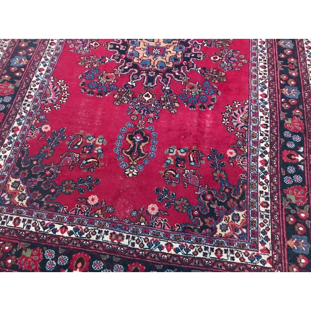 Vintage Mashhad Rug, 1950s For Sale - Image 12 of 14