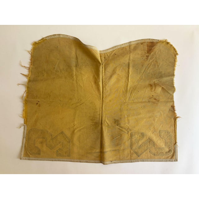 Yellow 1900s Antique Racehorse Saddle Cloth For Sale - Image 8 of 8