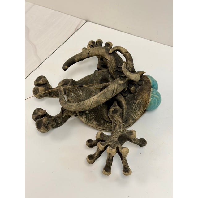 Vintage Richard Marshall Stoneware Flying Woo Creature 1981 For Sale - Image 12 of 13