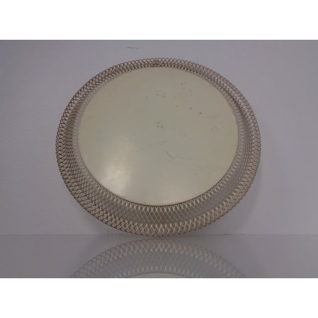 French Brass and Metal Mirror, 1960s For Sale - Image 4 of 11