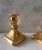 Pair of Vintage English Porcelain Candle Holders With Gold Finish For Sale In Austin - Image 6 of 11