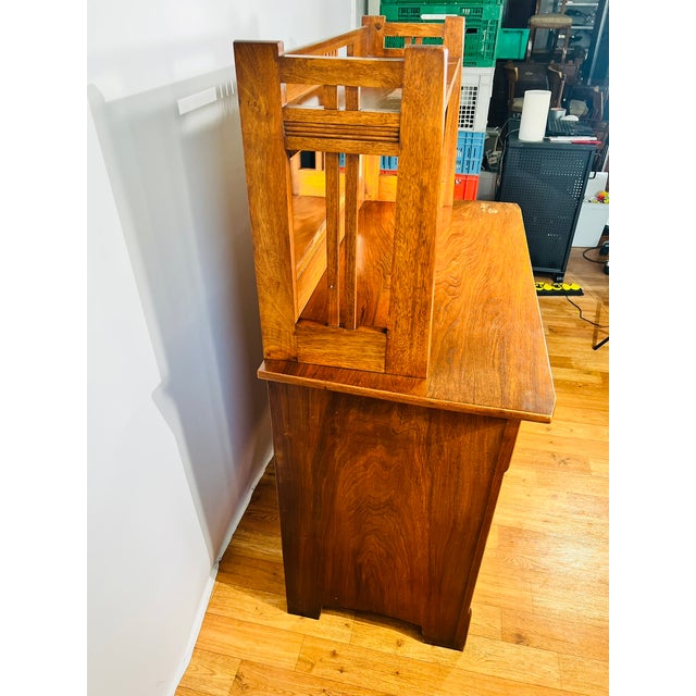 Antique German Art Nouveau Credenza with Mirror from Nic. Eckel Kaiserslautern, Germany, 1890s For Sale - Image 4 of 18