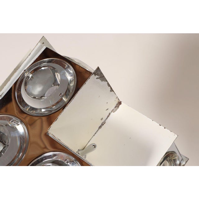 Vintage Italian Modernist "Stilkronen" Chrome Table Lamp by Oscar Torlasco For Sale - Image 16 of 18