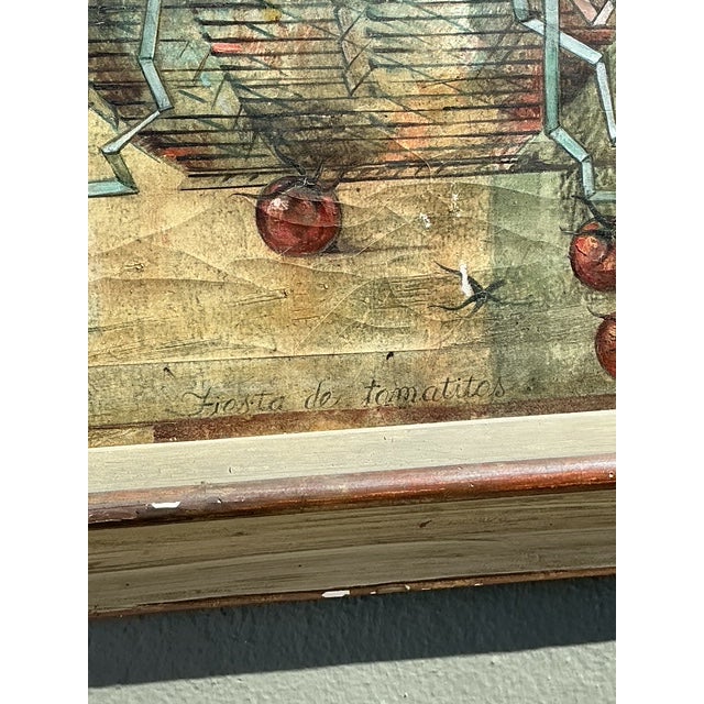 Vintage Original 1969 Still Life Oil on Canvas For Sale - Image 10 of 14