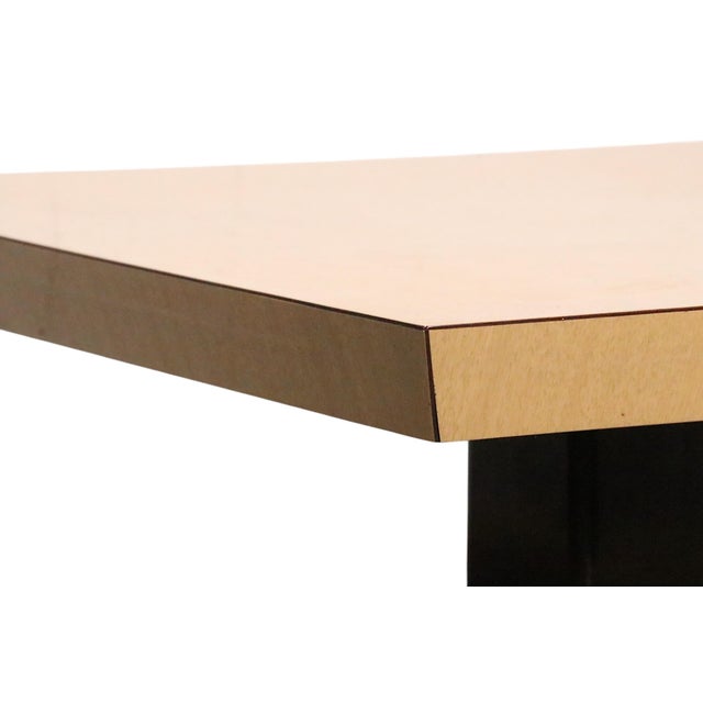 Light Yellow Mid Century Two Tier Side Table For Sale - Image 8 of 14