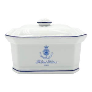 Vintage Ritz Paris Hotel Porcelain Covered Dish France