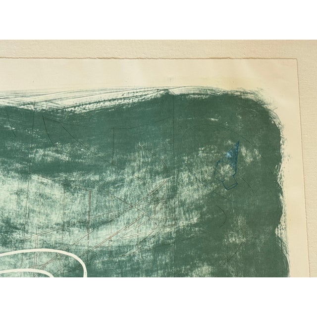 Printmaking Materials Mark Lere (American B. 1950), Signed Lithograph Entitled “Spindle” 1986 For Sale - Image 7 of 18