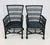 Mid-Century Modern 1980s Curved Back Wicker Patio Chairs - Set of 2 For Sale - Image 3 of 12
