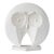 80s Large Vintage Owl Sculpture by Claude Le Clerc for Austin Productions For Sale