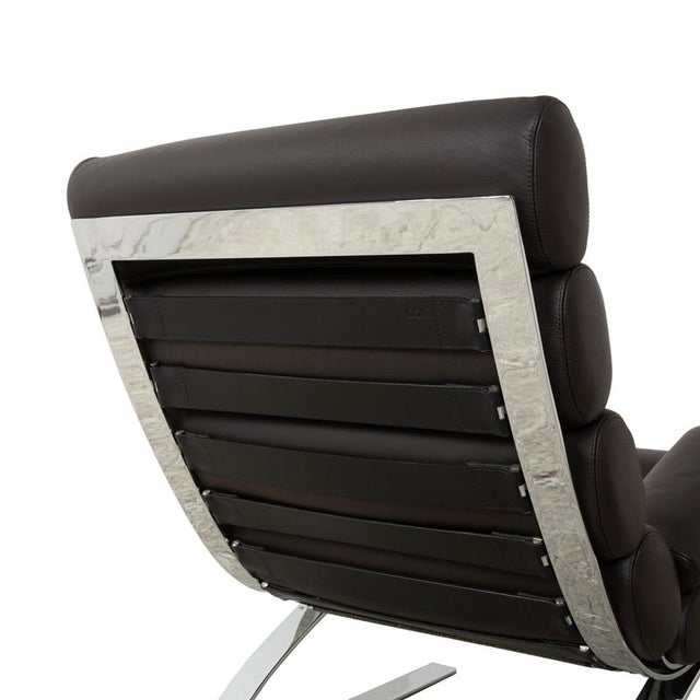 Set of Sinus Leather Chair with Ottoman from Cor For Sale - Image 4 of 14