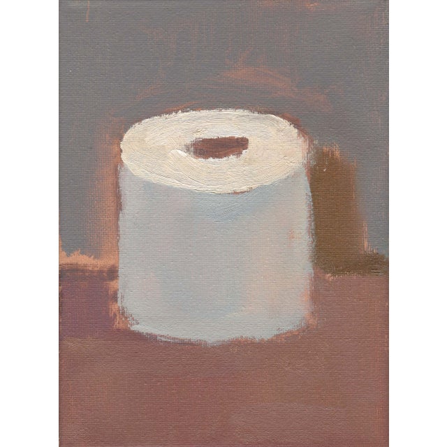 Mid-Century Modern "Roll of Toilet Paper" Contemporary Still Life Bathroom Art Print by Michelle Farro For Sale - Image 3 of 4