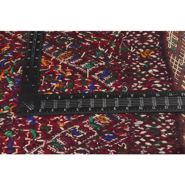 Textile Vintage Zemmour Moroccan Kilim Rug, 03'07 X 25'09 For Sale - Image 7 of 10