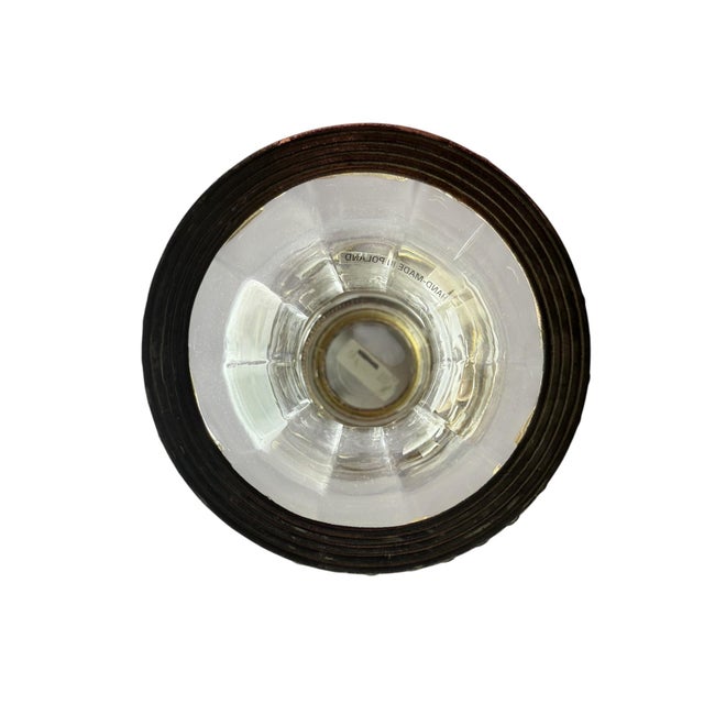 Transparent John-Richard Glass and Brass Vase For Sale - Image 8 of 10