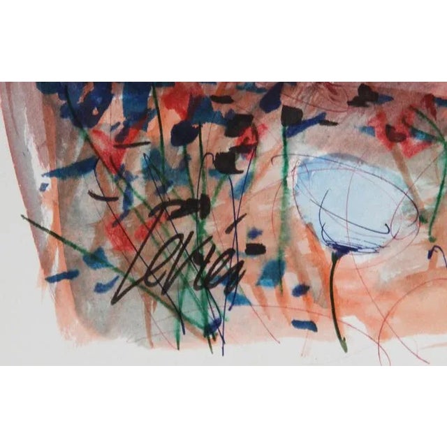 Artist: Charles Levier, French (1920 - 2003) Title: Field of Flowers Year: circa 1970 Medium: Watercolor on Paper, signed...
