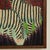 Vintage Haitian Painting of Zebras by Gesner Surpris For Sale - Image 4 of 7