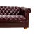 Vintage 1970s Tufted English Chesterfield Style Burgundy Leather Sofa 76" For Sale In Tampa - Image 6 of 18