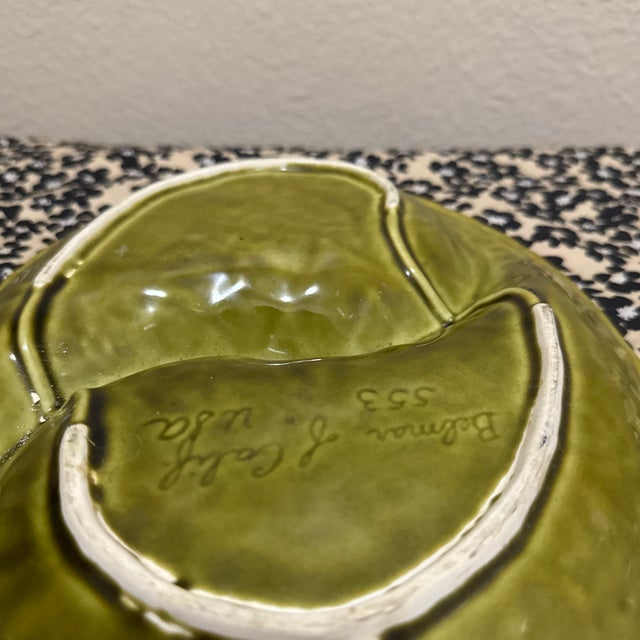 Vintage Mid-Century Belmar of California Majolica-Style Artichoke Platter For Sale In New Orleans - Image 6 of 7