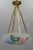 Art Deco Enameled Glass Four-Light Pendant Chandelier from Loys Lucha, 1930s For Sale - Image 9 of 18