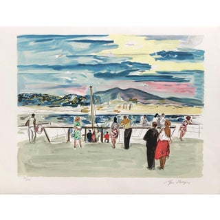 Yves Brayer, The Cornice, Original Signed Lithograph For Sale