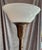 Art Deco German Floor Lamp with Brass Base and White Glass Shade, 1920s For Sale - Image 9 of 11