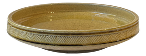 Vintage Stoneware Bowl in Yellow Glaze by Nils A. Kähler for Hak, 1970s