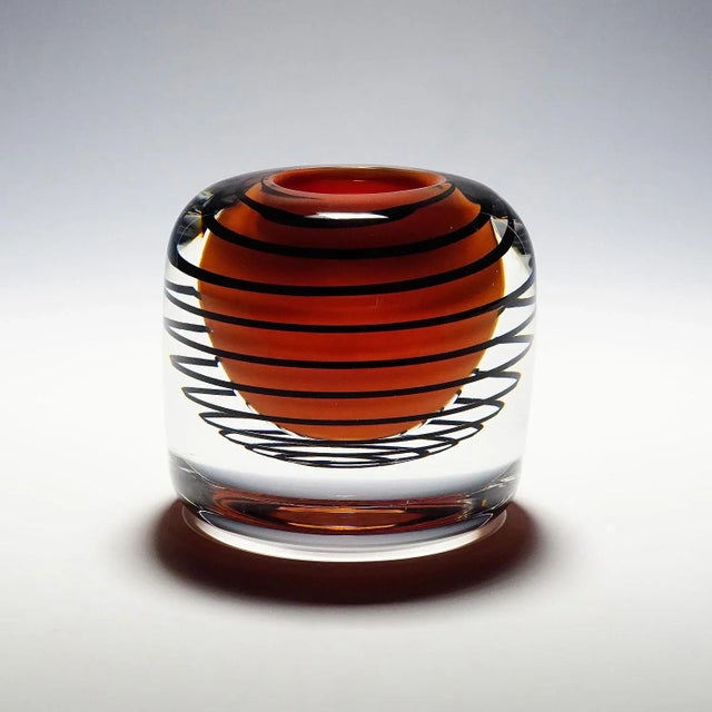 Mid-Century Modern Massive Expo Vase by Olle Alberius for Orrefors, Sweden 1973 For Sale - Image 3 of 8