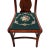 1940s Flame Mahogany Empire Side Chair Original Needlepoint Seat Refurbished For Sale - Image 12 of 16