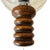 Mid-Century Wall Lamp in Iridescent Wood with Peach Glass Ball Globe, 1970s For Sale - Image 5 of 7