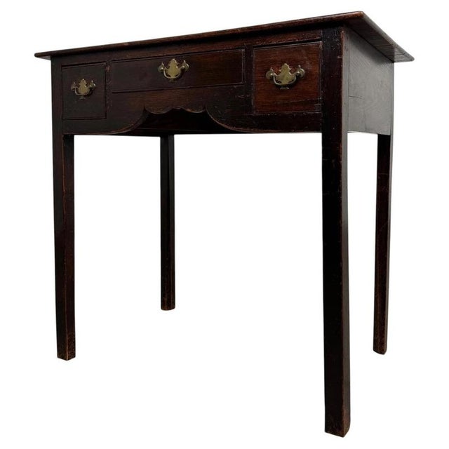 Antique English Oak Writing Table, 1700s For Sale - Image 10 of 12