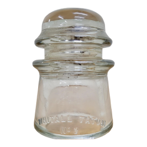 Vintage Whitall Tatum No. 2 Clear Glass Insulator