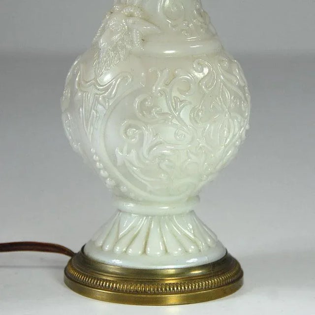 1960s French Pressed Glass Table Lamp, 1960s For Sale - Image 5 of 11