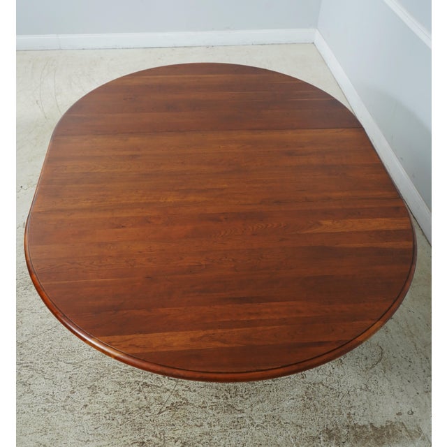 Ethan Allen Cherry Top Iron Base Dining Room Table Chairish