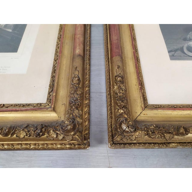 Figurative Scenes, 1800s, Engravings, Framed, Set of 2 For Sale - Image 7 of 18