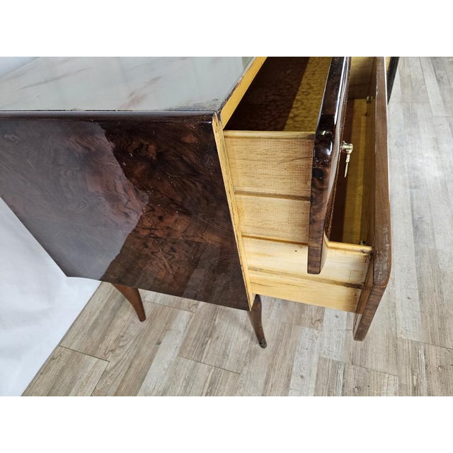 Mid-Century Chest of Drawers with Marbled Glass, Italy, 1950s For Sale - Image 13 of 18
