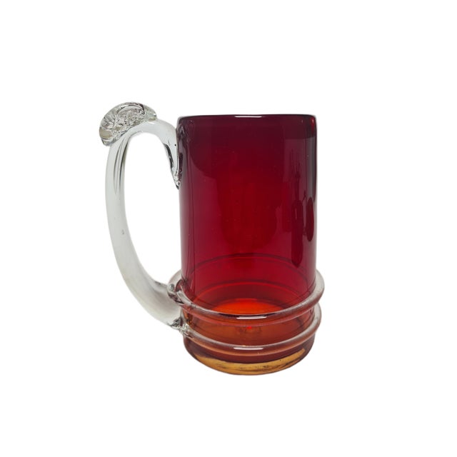 Beer Cup by J. Słuczan-Orkusz for Cracow Institute for Glassworks, Poland, 1970s, in Very Good conditions. Designed 1950...