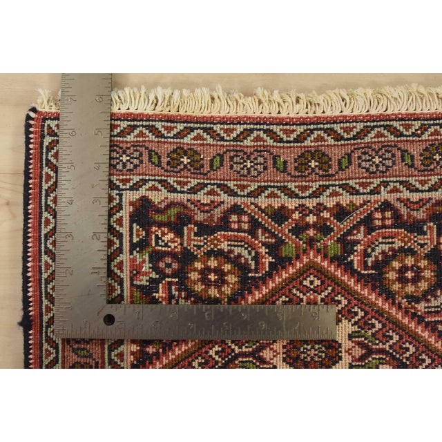 Bidjar Rug 1’5” X 1’10” Ivory Wool Vintage Traditional Hand-Knotted Carpet For Sale In Philadelphia - Image 6 of 6