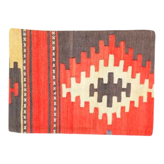 Vintage Hand Knotted Pillow For Sale