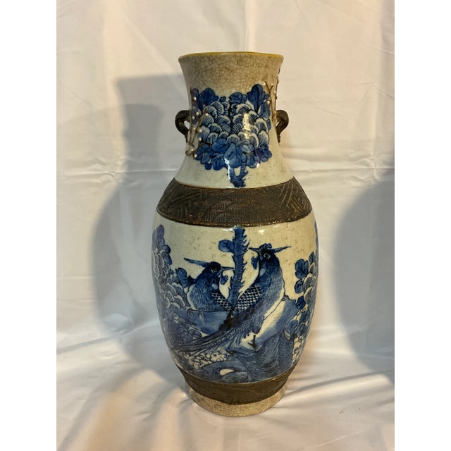 Pair of 19th Century G E Type Crackle Chinese Vases For Sale - Image 10 of 13