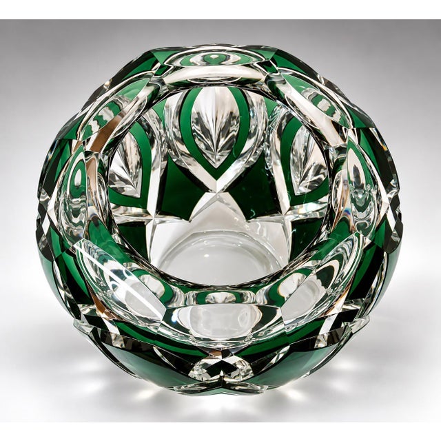 1930s 1930s Val Saint Lambert Cut Crystal Vase For Sale - Image 5 of 8