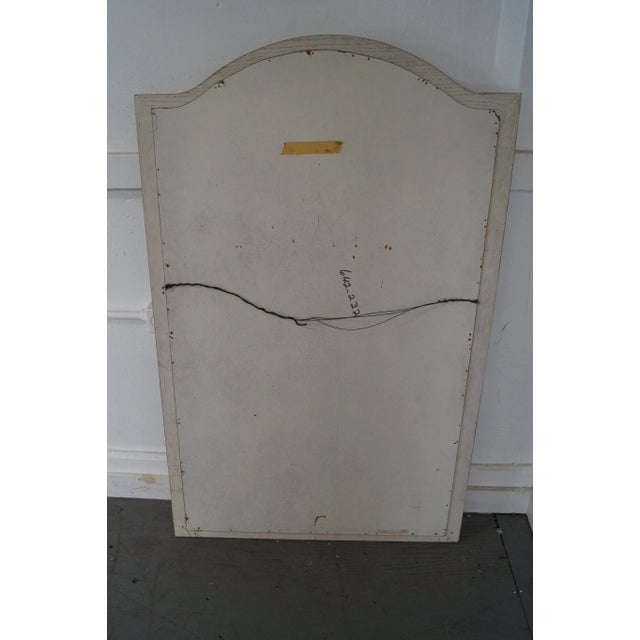 Vintage Cerused Oak Frame Leaded Glass Mirror For Sale - Image 4 of 10