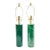1990s Verde Polished-Marble Table Lamps - A Pair For Sale