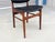 1960s Set of 6 Refinished Danish Modern Teak & Black Vinyl Dining Chairs- Set of 6 For Sale - Image 13 of 15