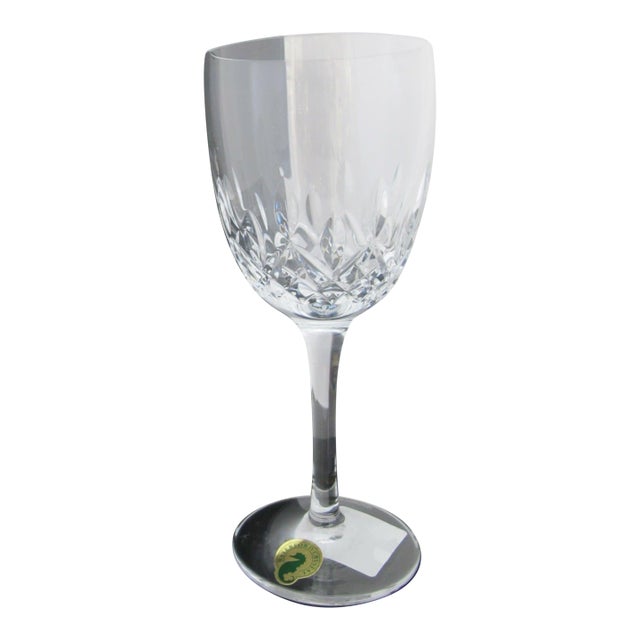 Waterford Cut Crystal Lismore Encore 7 1/4" White Wine Glass Unused Original Box For Sale