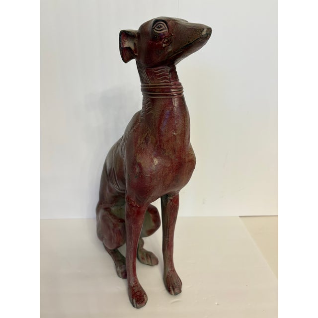 1930s Vintage Art Deco Style Whippet Sculpture For Sale - Image 5 of 5